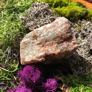 Natural Fluorite crystal stone crystal green blue
